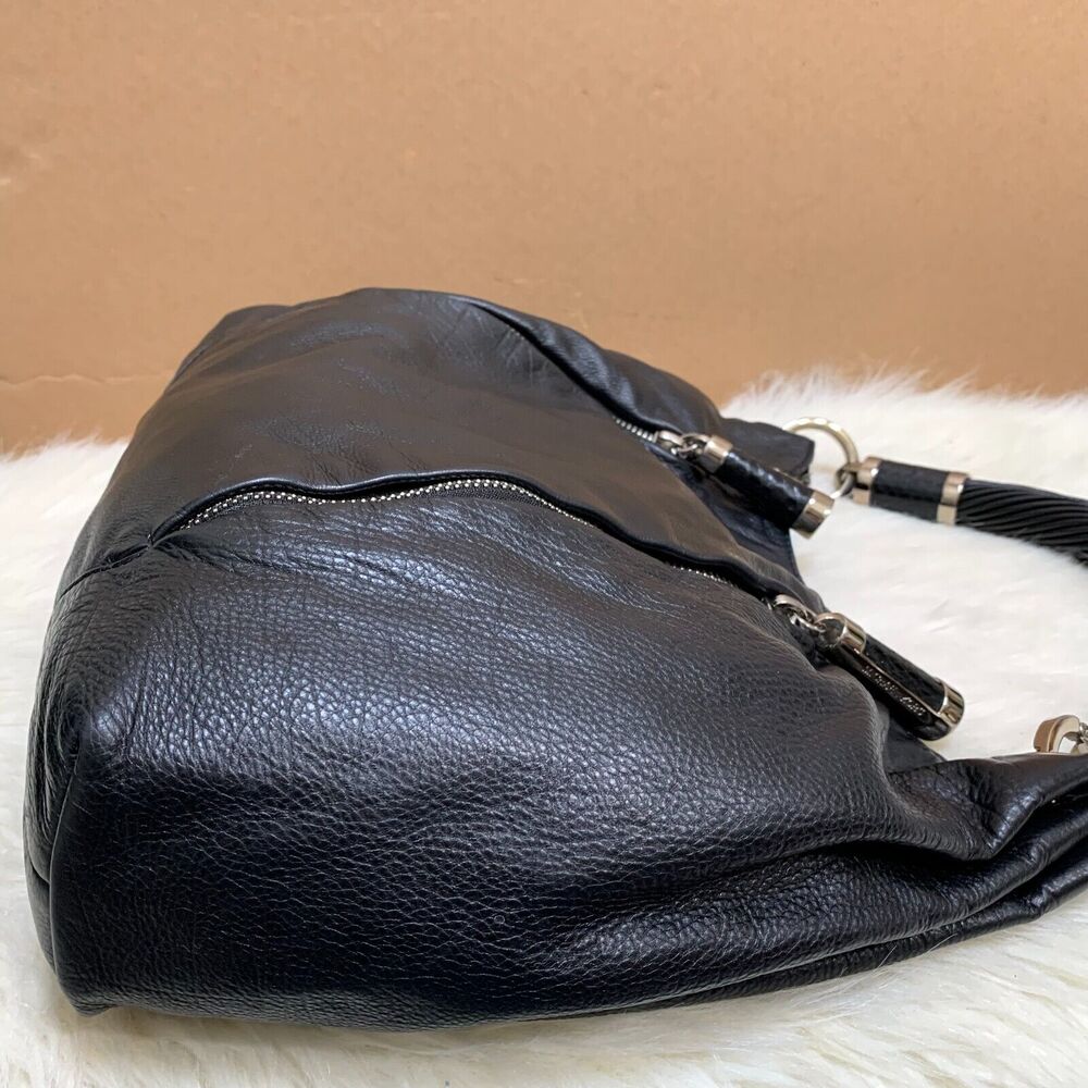 MICHAEL KORS COLLECTION Soft Black Leather TONNE Hobo - Picture 15 of 15